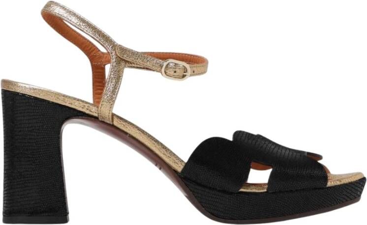 Chie Mihara Zwarte hoge hak sandalen