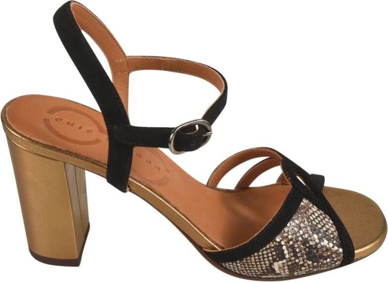 Chie Mihara Zwarte Sandalen met Hak