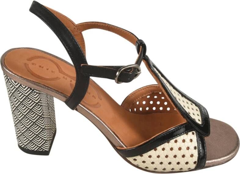 Chie Mihara Zwarte Sandalen met Hak