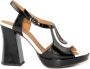 Chie Mihara Zwarte Witte Sandaal Zwart Dames - Thumbnail 1