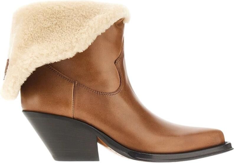 Chloé Azelan Leren en Shearling Laarzen