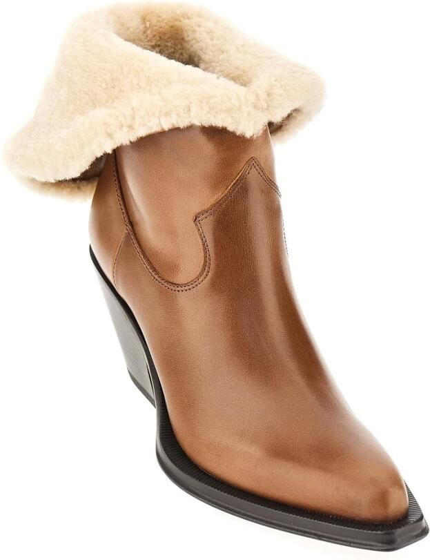 Chloé Azelan Leren en Shearling Laarzen - Foto 4