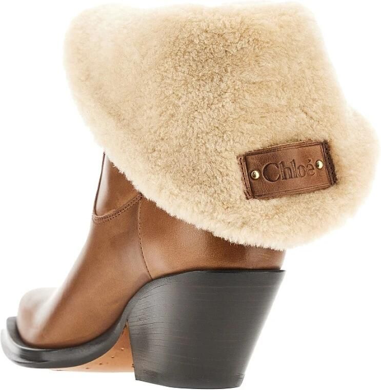 Chloé Azelan Leren en Shearling Laarzen - Foto 3