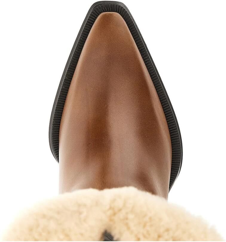 Chloé Azelan Leren en Shearling Laarzen - Foto 2