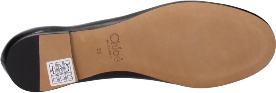 Chloé Ballerina's met goudkleurig detail en monochroom ontwerp Black Dames - Foto 2