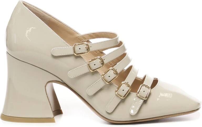 Chloé Beige Blokhak Sandalen Taupe