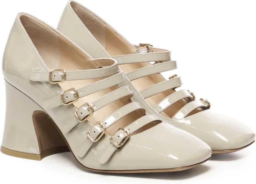 Chloé Beige Blokhak Sandalen Taupe