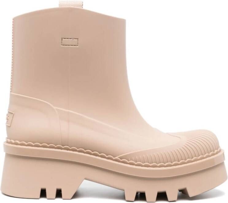 Chloé Stijlvolle Beige Regenlaarzen Beige Dames