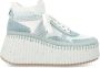 Chloé Blauwe Delicate Wedge Sneakers Blue Dames - Thumbnail 1