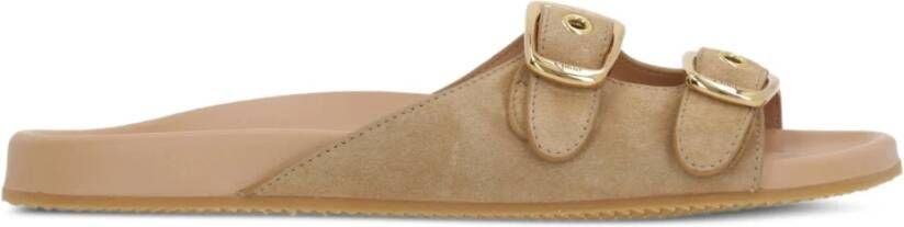 Chloé Bruine Leren Sandalen voor Vrouwen