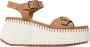 Chloé Bruine Open Teen Platte Sandalen - Thumbnail 1