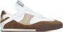 Chloé Gestikte Leren Sneakers Wit Bruin Multicolor Dames - Thumbnail 4