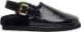 Chloé Croc-Embossed Shearling Gevoerde Muiltjes - Thumbnail 1