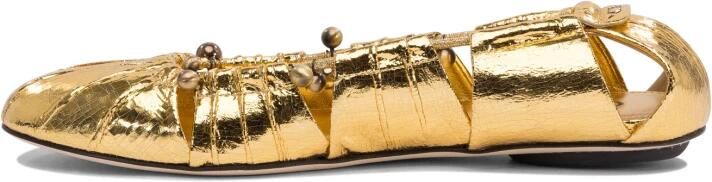 Chloé Gouden Ballerina Schoenen Elegant Ontwerp