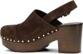 Chloé Jeannette Wedge Clog - Bruin