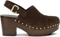 Chloé Jeannette Wedge Clog - Bruin