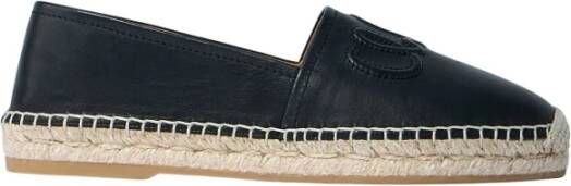 Chloé Leren Espadrilles met Logo Motief
