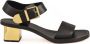 Chloé Leren sandaal met leren zool Black Dames - Thumbnail 1