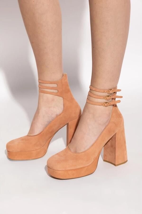 Chloé Loti Suede Platform Pumps - Foto 4