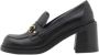 Chloé Luxe Montpellier Coqueline Boutique Mocassins Zwart Goud Black Dames - Thumbnail 1