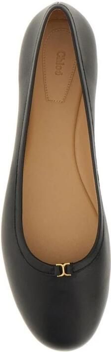 Chloé Ballerina's met goudkleurig detail en monochroom ontwerp Black Dames - Foto 4