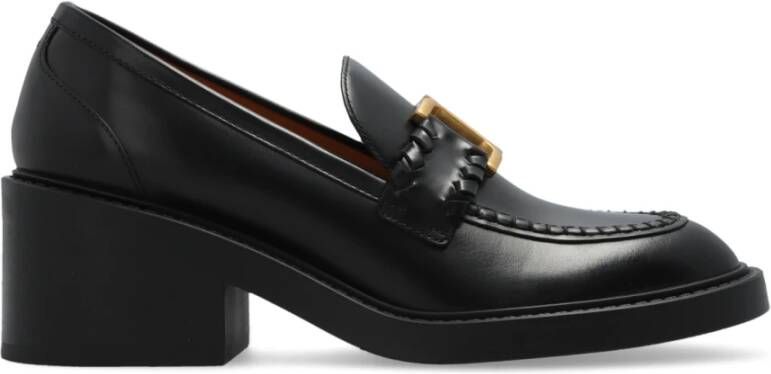 Chloé Marcie hak loafers Black Dames