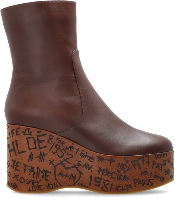 Chloé Maxime Wedge Enkellaarsjes