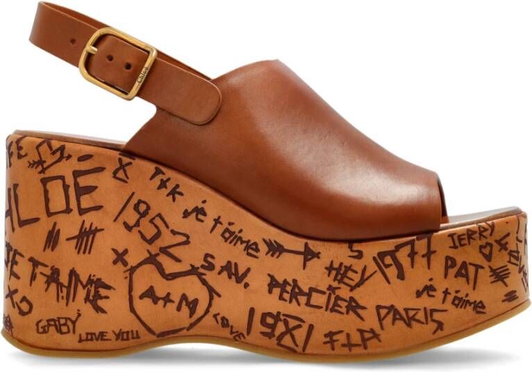 Chloé Maxime Wedge Sandalen