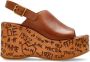 Chloé Maxime Wedge Sandalen - Thumbnail 1