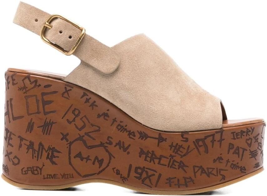 Chloé Maxime Wedge Sandalen