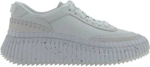 Chloé Mesh Lace-Up Sneakers met Platform Sole