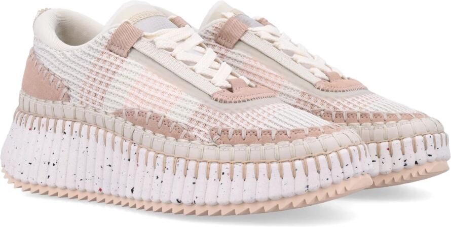 Chloé Mesh Sneakers Poeder Beige Aw25
