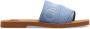 Chloé Slippers & Mules Woody in blauw - Thumbnail 1