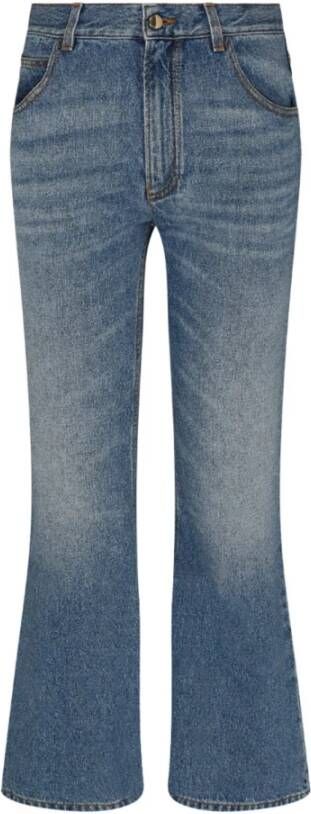 Chloé Mistig Blauwe Bootcut Hennep Jeans