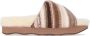 Chloé Multicolor Bruin Golvende Lijn Slides Sandalen Bruin Dames - Thumbnail 1