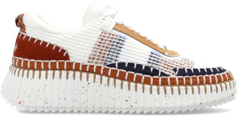 Chloé Rode Sneakers met Multicolor Ontwerp Multicolor Dames