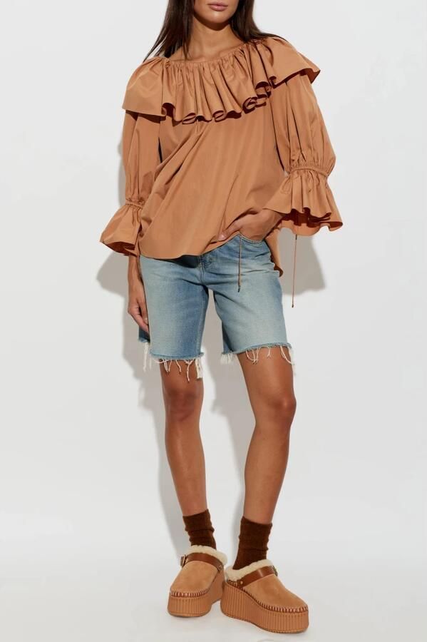 Chloé Nama Suède Platform Schoenen - Foto 8