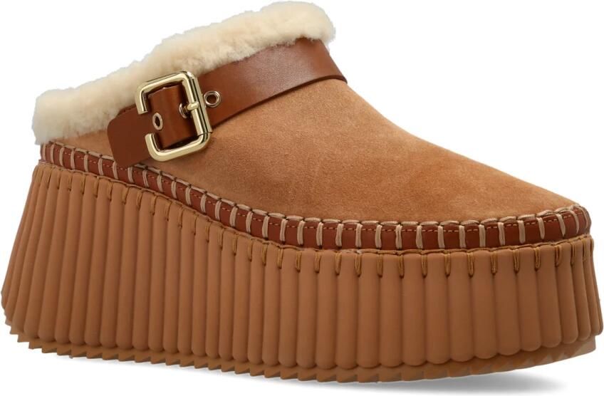 Chloé Nama Suède Platform Schoenen - Foto 10