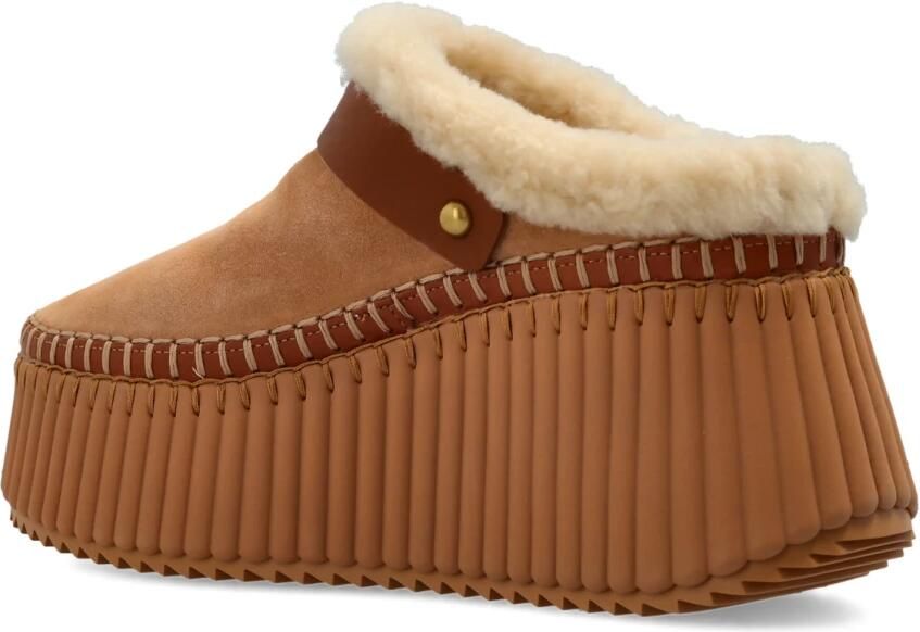 Chloé Nama Suède Platform Schoenen - Foto 9