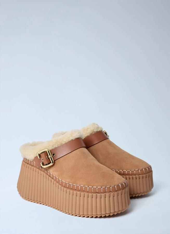 Chloé Nama Suède Platform Schoenen - Foto 3