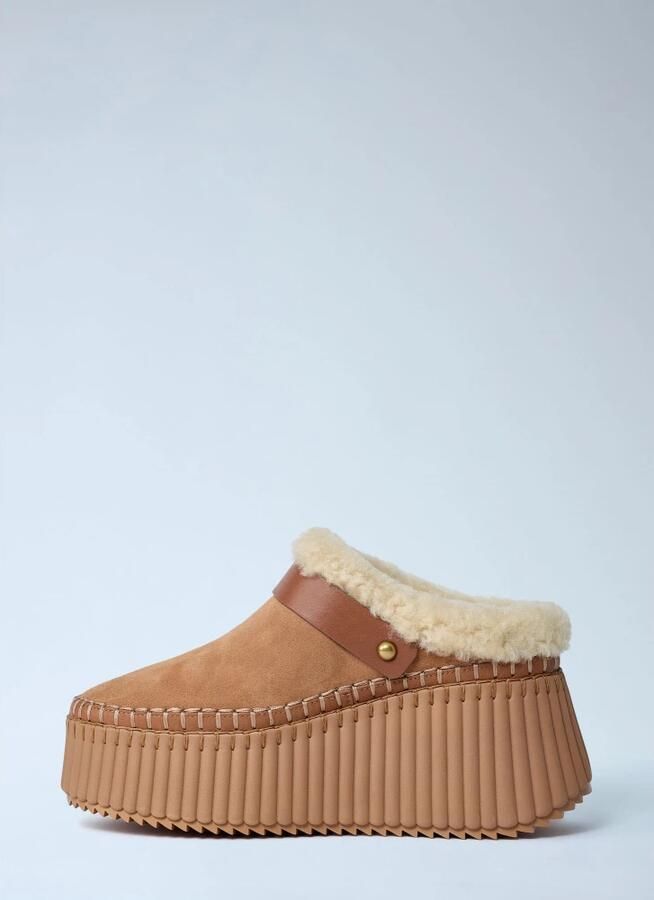 Chloé Nama Suède Platform Schoenen - Foto 4