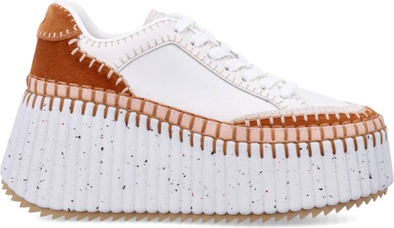 Chloé Natuurlijk Bruin Sneakers Nama Doublesole