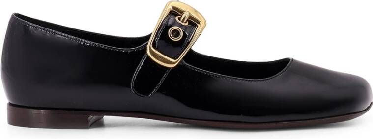 Chloé Patent Leren Ballerina met Verstelbare Band Black Dames