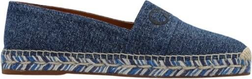 Chloé Woody espadrille van denim met logo