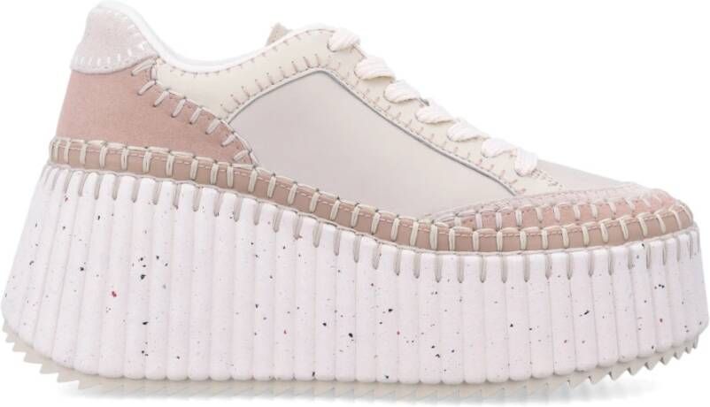 Chloé Poeder Beige Sneakers Aw25