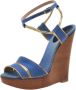 Chloé Pre-owned Canvas sandals Blue Dames - Thumbnail 1