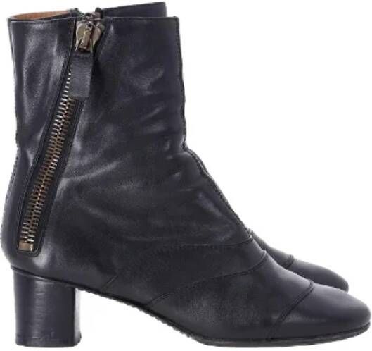 Chloé Pre-owned Leather boots Black Dames