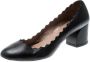 Chloé Pre-owned Leather heels Black Dames - Thumbnail 1