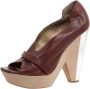 Chloé Pre-owned Leather heels Brown Dames - Thumbnail 1