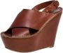 Chloé Pre-owned Leather sandals Brown Dames - Thumbnail 1